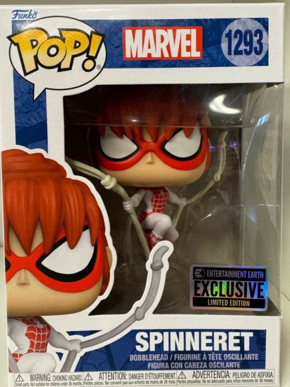 Funko Pop Spinneret #1293 Marvel EE Exclusive New in Box NIB Collectible HTF